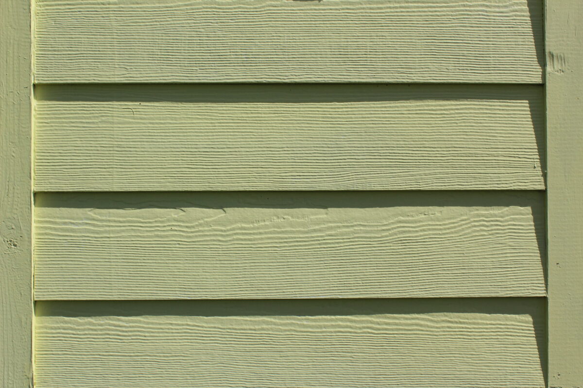 Yellow concrete siding wall