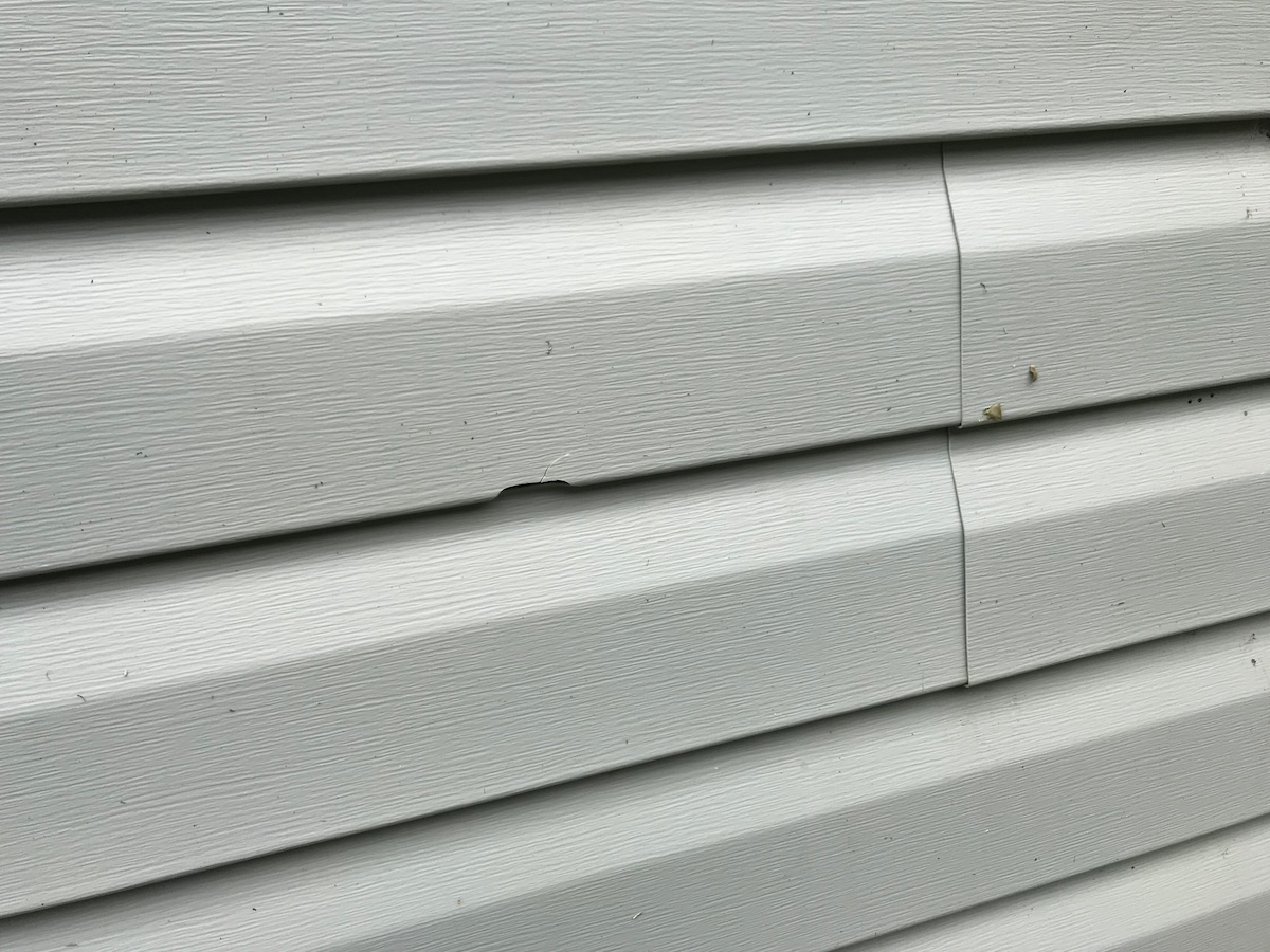 hail damage siding